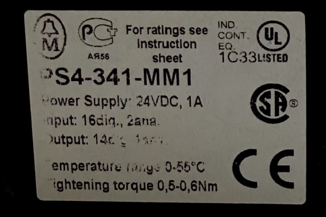 PLC  PS4-341-MM1  MOELLER,Compact PLC,24 vdc power, Semiconductor outputs